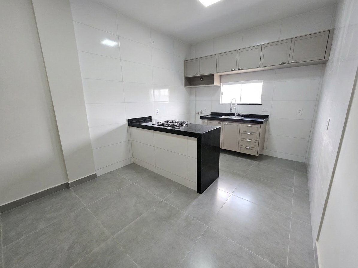Apartamento no Edifício Castelo Plaza, Cozinha com fogão embutido